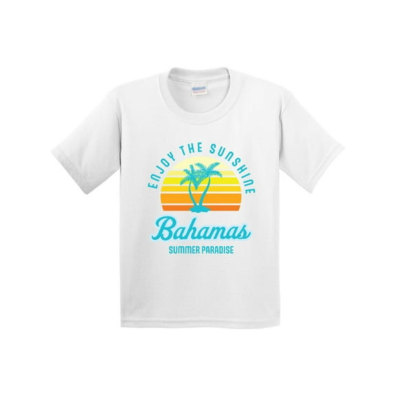 Inktastic Enjoy the Sunshine Bahamas Summer Paradise Youth T-Shirt