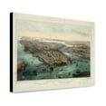 thumbnail image 1 of Canvas Print: New York Et Brooklyn--Vue Prise Au Dessus De La Batterie, 1850, 1 of 3
