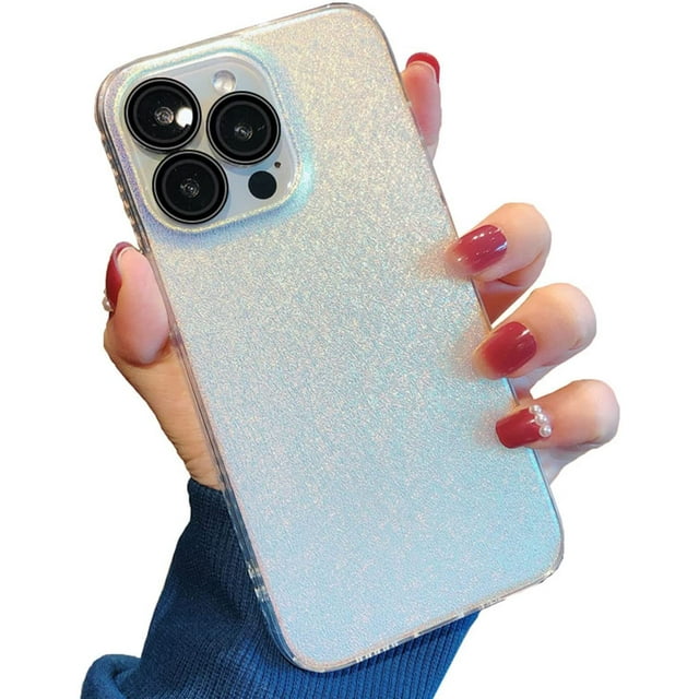 Phone Case Compatible with iPhone Luxury Laser Gradient Simple Case for Women Men Acrylic Square Shockproof Cover Bumper for iPhone 7/8/iPhone SE2020(Silk Pattern)