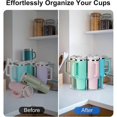 thumbnail image 4 of Water Bottle Organizer for Stanley40oz Tumbler with Handle,Rotatable Cup Holder Organizer,Kitchen Organizers and Storage, 4 of 5