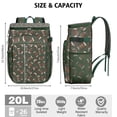 thumbnail image 3 of Travel Cooler Bag - Football Pattern Camping Beer Cooler Backpack with Bottle Opener- Waterproof Insulated Picnic Backpacks - Cooler Bag for Beach, 3 of 6