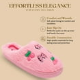 thumbnail image 4 of Kensie Womens' Slippers – Cozy House Slippers for Women, Soft and Fuzzy Indoor Slippers, 4 of 9