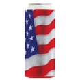 thumbnail image 4 of Memorial Day Cookout Favors USA Flag Waving Horizontal 12-Pack Ultra Slim Can Thermocoolers, 4 of 8