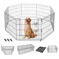 thumbnail image 1 of Corral plegable para mascotas portátil con puerta para perros pequeños y medianos interior exterior 24 x 30, 1 of 6