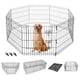 thumbnail image 1 of Corral plegable para mascotas portátil con puerta para perros pequeños y medianos interior exterior 24 x 30, 1 of 6