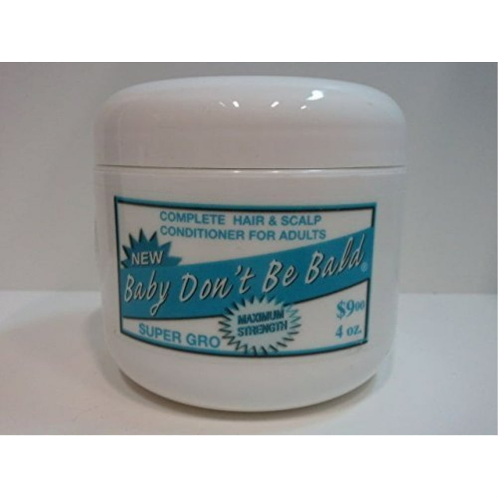 baby don't be bald hair and scalp conditioner for adults light blue 4oz