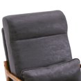 thumbnail image 6 of Modern Accent Armchair, Comfy Living Room Chair with Lumbar Pillow & High Back, Upholstered Single Sofa Reading Chair with Solid Wood Legs for Bedroom Living Room Office, Dark Grey, 6 of 8