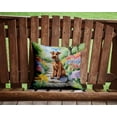 thumbnail image 2 of Irish Terrier Spring Path Throw Pillow 14 in x 14 in, 2 of 4