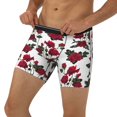 thumbnail image 2 of Sigee Rose Flowers for Men's Boxer Briefs,Moisture Wicking and Breathable Medium, 2 of 9