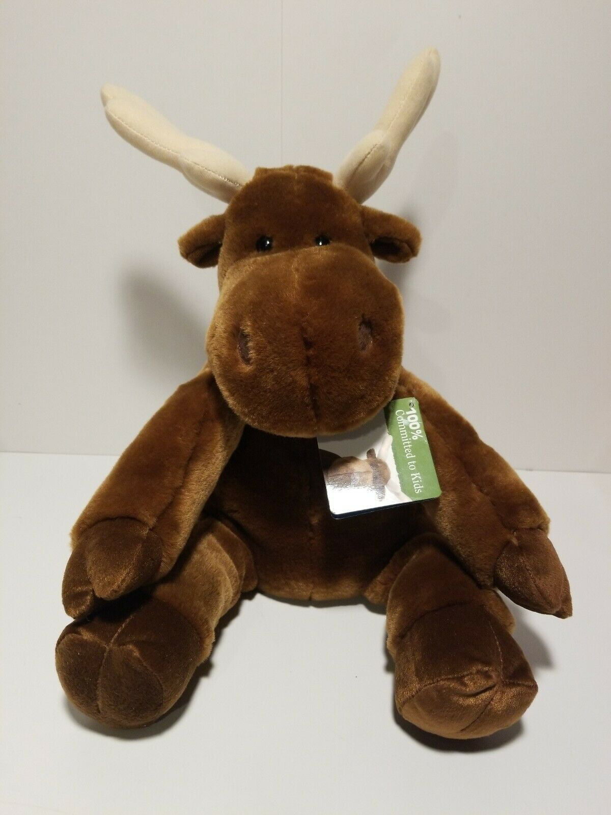 Kohls Cares 14" Brown Moose Plush If You Give A Moose A Muffin Stuffed Animal 
