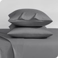 thumbnail image 1 of Bare Home Sateen Weave Pillowcase Set - 400 Thread Count - 100% Organic Cotton - Standard, Gray, 2-Pieces, 1 of 5