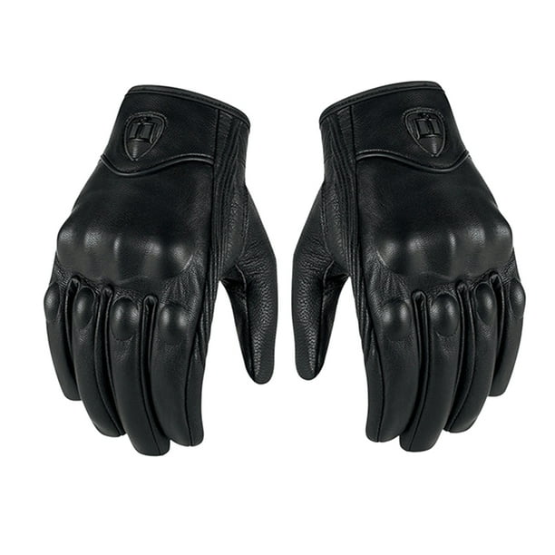 Guantes de cuero genuino Moto GP Guante Pantalla táctil para hombres