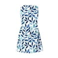 thumbnail image 5 of Ovzne Robes pour Femmes Robe pour Femme Mode Été Femme Imprimé Poche Sans Manches Robe Col en V Robe d'Été Imprimée Liquidation, 5 of 5
