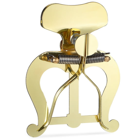 Trombone Lyre Sheet Music Holder, Golden Marching Lyre Replacement Saxophone Marching Lyre Universal Trumpet Sheet Music Stand For Marching Band