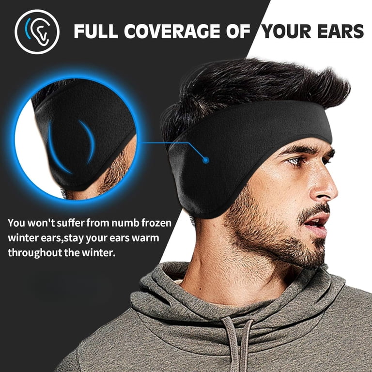 Winter Fleece Ear Warmers Muffs Headband for Men Women Teen  display picture 1