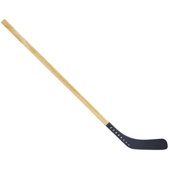 PRISP Street Hockey Stick with Wood Shaft and Fused Plastic Blade - 52" Right Handed - Made in Canada