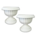 thumbnail image 1 of Bloem Grecian Urn Planter 18" White (2-Pack), 1 of 2