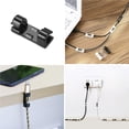 thumbnail image 4 of Methold Paquete de 20 Clips para cables, Mini sujetador práctico, soporte para caída de cables, organizador autoadhesivo resistente al Type7 NO7, 4 of 6