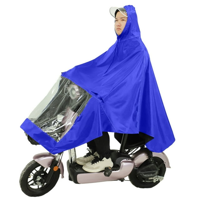 Waterproof Motorcycle Raincoat, E Bike Rain Poncho for Electric Bike Bicycle Cycling Rainstorm Protection