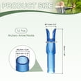thumbnail image 2 of Uxcell Archery Arrow Nocks, Plastic Nocks Replacement Arrows Tail Accessory-Fitting For (DIY Hunting Shooting/Compound/Recurve Bow) 6.2MM/0.24" ID & 12 Pcs & Plastic & Transparent Blue, 2 of 6