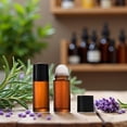 thumbnail image 4 of ACDANC 2Pcs Brown Glass Essential Oil Roller Bottles-Refillable Roll on Bottles for Fragrance,Empty Deodorant Containers Refillable Cosmetic Roller Bottles(50Ml), 4 of 7