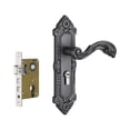 thumbnail image 3 of DimyFew Poignée de Porte Style Européen Serrure de Porte Vintage Installation Facile Robuste pour la Maison et Garde Rétro pour Intérieur Pièce pour Cuisine Style g, 3 of 8