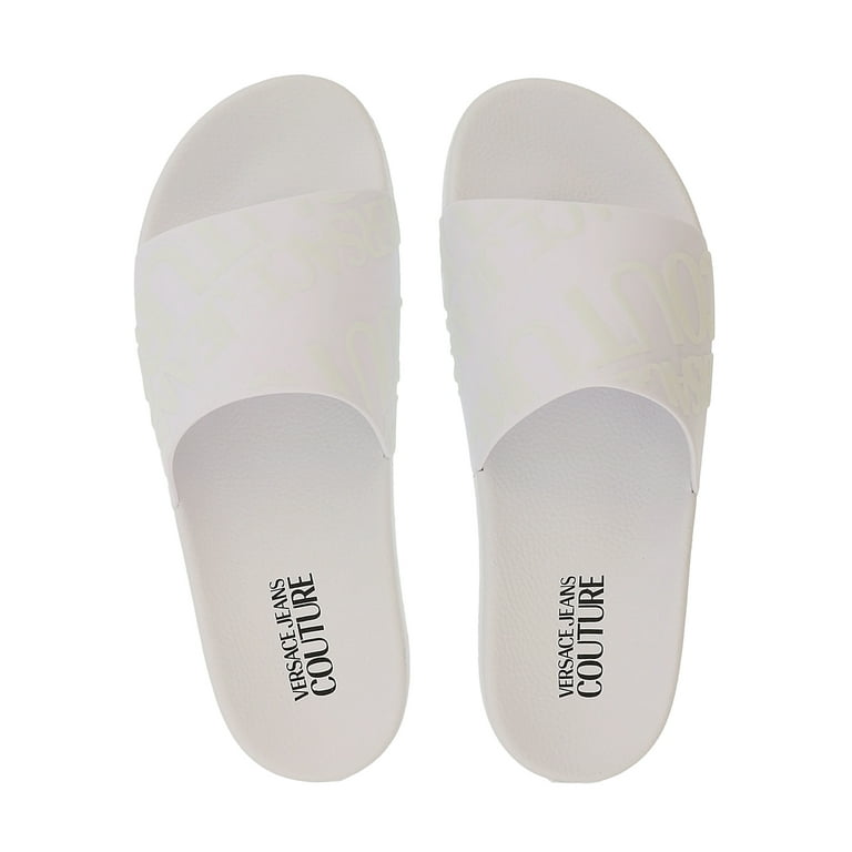 Versace cheap slides white