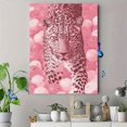 thumbnail image 4 of UXIEQU Leopard in Pink Balls Canvas Wall Art 15.75x11.81 Inches, 4 of 8