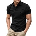 thumbnail image 1 of Gibobby Playera Tipo Polo Hombre Playeras Polo para Hombre Casuales Moda Camisas Caballero Camisetas Cuello Mao Manga Corta(Negro,XG), 1 of 5