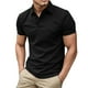 thumbnail image 1 of Gibobby Polo Casual para Hombre Polo de Manga Corta para Hombre, Ajuste clásico, de algodón Suave(Negro,M), 1 of 5
