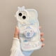 thumbnail image 1 of Funda de teléfono de dibujos animados para Iphone, carcasa suave con soporte para lente de monstruo, onda Cinnamoroll para Iphone 11, 12, 13, 14 Pro Max, X, Xs, Xr, 7, 8 Plus Fivean unisex, 1 of 2