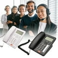 thumbnail image 2 of OR6400 Téléphone Filaire de Bureau à 2 Lignes avec Système de Répondeur Identification de l'Appelant/attente d'Appels Rétroéclairage ACL et Combiné/base pour Bureau Maison Conférence Blanc, 2 of 8