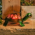 thumbnail image 6 of Outdoor Statue Solar Iron Turtle Garden Statue,Multicolor Changing LED with Butterfly Accent for Outdoor Garden Patio Decoration, 6 of 9