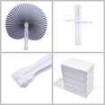 thumbnail image 2 of Bestage Paquete de 20 Abanicos Plegables Plateados de Papel 23x26 cm, 2 of 6