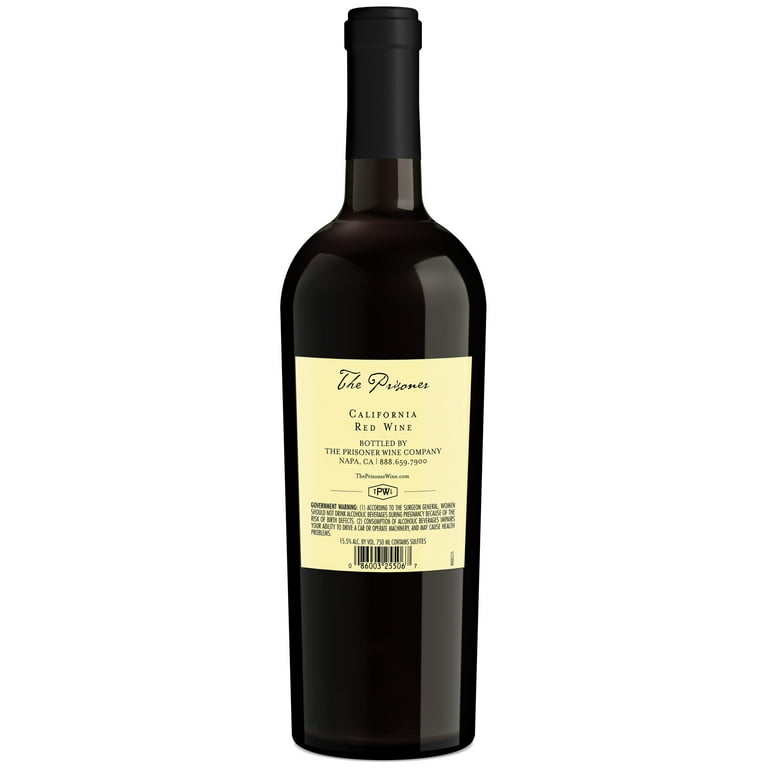 Free Shipping! The Prisoner California Red Blend Wine 750ml