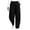 #02 Black 【Mix, Match & Rotate: Stock Up on Daily Colors】, variant on Women's Tapered Pants, Mid Rise Casual Pants with Elastic Waist & Side Pockets, Work Travel Running Outdoor Wear | VerBelle,Beige L