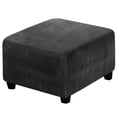 thumbnail image 1 of CHOK 2024 Lapalife Stretch Ottoman Covers Square Ottoman Slipcovers Footstool Cover (L  Gray), 1 of 6