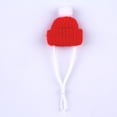 thumbnail image 3 of Conjunto de gorro y bufanda navideños para hámster, accesorios festivos, gorro de lana tejido para mascotas pequeñas, suave y cómodo, suministros para mascotas., 3 of 4