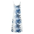 thumbnail image 5 of Teissuly Summer Dresses For Women Print Sleeveless Round Neck Dress Casual Dresses, 5 of 5