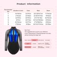 thumbnail image 7 of iiniim Girls Leotard Shiny Color Block Long Sleeve Gymnastic Athletic Bodysuit for Yoga Sports Dancewear Light Blue 14, 7 of 7
