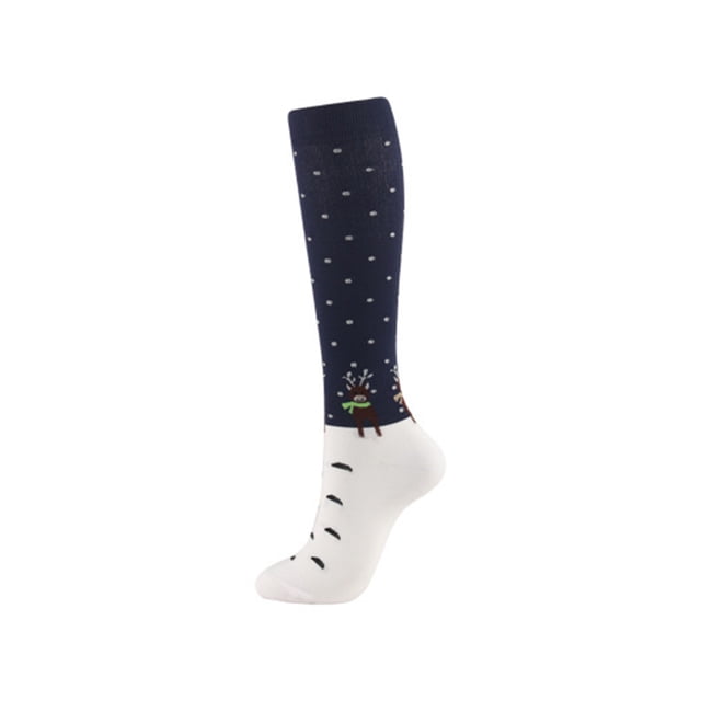 Minnieouse 1 par de calcetines de estilo navideño para hombres y mujeres, bonitos calcetines deportivos a la moda, calcetines hasta la rodilla antifatiga, Accesorios de calzado tipo 41 S/M Minnieouse AP012322-41