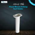 thumbnail image 2 of Marine City 90 Degree White Plastic Flush Mount Fishing Rod Holder 1 PCS, 2 of 7