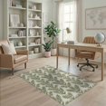 thumbnail image 2 of ODIKA Farmhouse Muted Interlocking Neutral Vintage Hardwood Watercolor for Dorm Room, Small Living Apartment, Stain Resistant Low Profile, 2 of 7