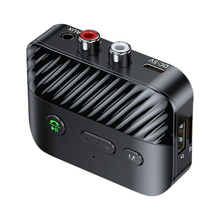 Bluetooth 5.3 Receiver Adapter Home Stereo RCA Audio Adapter USB/TF Card MP3 Player with Marks