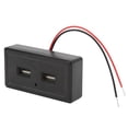 thumbnail image 3 of Panel de carga USB dual para autobús RV, entrada negra de 12 a 24 V, modificación universal impermeable, 3 of 5