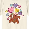 thumbnail image 2 of Scooby Doo Candy Hearts Crew Neck Short Sleeve Natural Women's T-shirt, 2 of 4