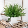 thumbnail image 2 of EARKITY Artificial Ferns Plants, Artificial Fake Fern Plants Bushes, Fake Fern Shrubs, Plastic Plant Greenery for Outdoor Indoor Home Garden House Office Decor, 2 of 5