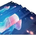 thumbnail image 3 of FREEAMG Beautiful Jellyfish Shower Curtain for Bathroom, Decorative Bath Bathroom Accessories with 12 Pack Hooks for Home Hotels, 60 X 72 in, 3 of 6
