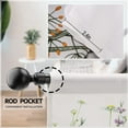 thumbnail image 4 of Flower Wildflower Spring Kitchen Curtain Rod Pocket Watercolor Floral Plant Colorful Botanical Leaf Small Short Cafe Tier Curtain Wildflower Window Drapes Treatment(27.5W X 39L Inch 2 Panel), 4 of 6