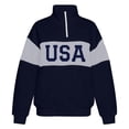 thumbnail image 4 of Uobin Women's Oversized USA Graphic Letter Print Sweatshirts Crewneck Patriotic Pullover Tops Winter Sweater, 4 of 4